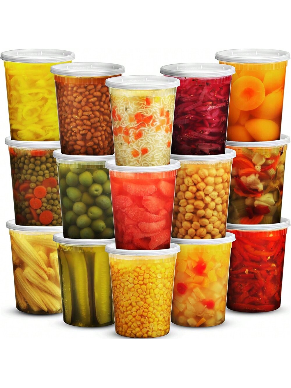 Meal Prep Soup - 24Pack 32Oz Deli Containers Met Deksels