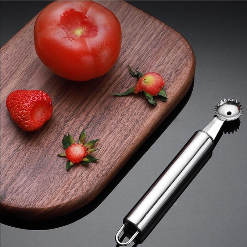 Meal Prep Chef - Roestvrijstalen tomatenontpitter multifunctionele fruitpitter voor aardbeien,