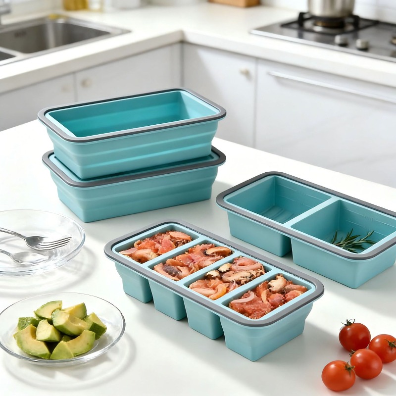 Meal Prep Soup - Silicone vriesbak voor soep ijsblokjes met