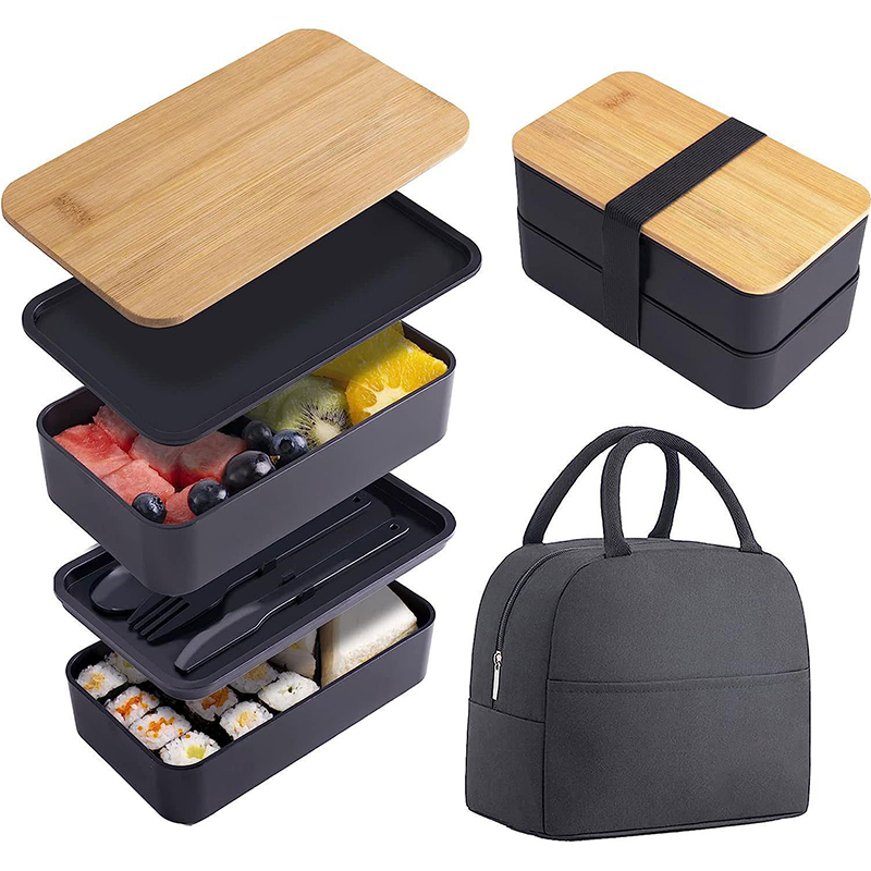 Meal Prep Fit - Stapelbare Bento Box met Gebruiksvoorwerpen 1200ML