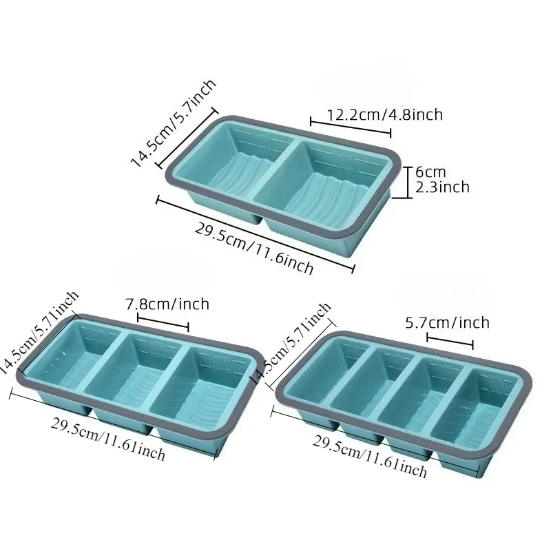 Meal Prep Soup - Silicone soepportie-vriesbakjes voor soep-ijsblokjes met deksel