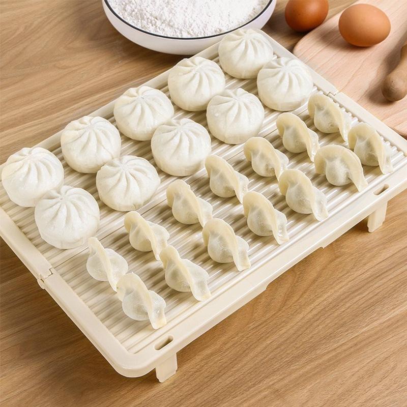 Food Prep Mat - Opvouwbare Dumpling-droogplank Dumplingmat Niet-klevende oppervlakte Stapelbaar