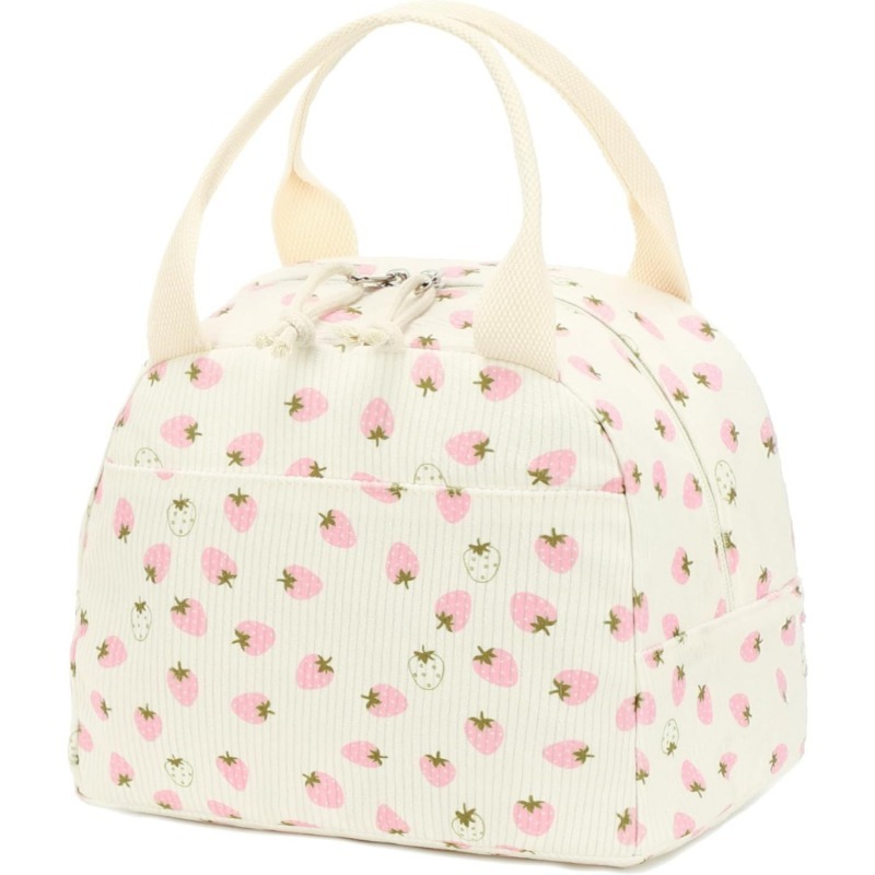 Meal Prep Fit - Leuke corduroy lunchtas voor dames, geïsoleerde