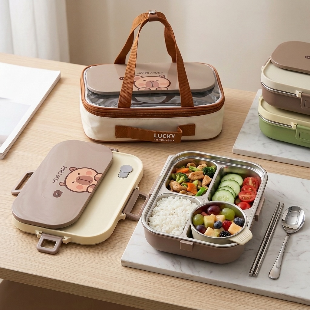 Meal Prep Soup - 304 RVS Bento Lunchbox Set 4/5
