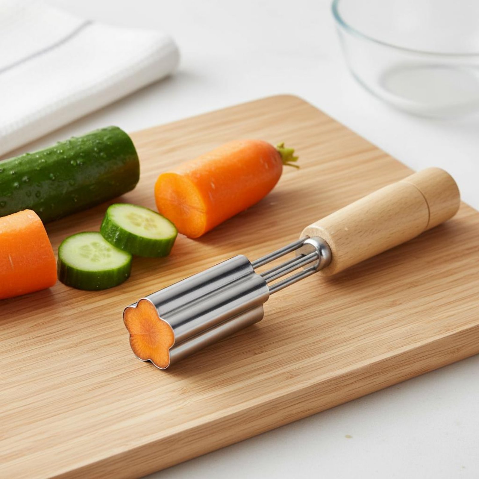 Stainless Bento Box - Roestvrijstalen gebakstempel Multifunctionele roestvrijstalen voedselpers Fruitvormsnijder