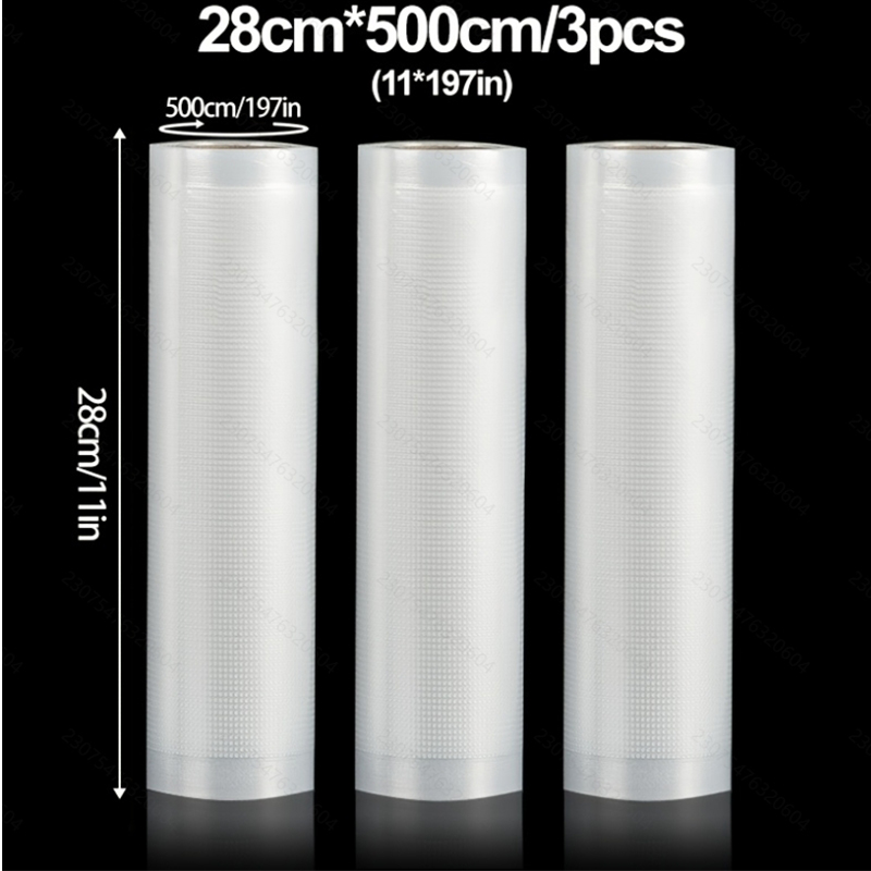 Meal Prep Fit - 3-pack vacuümverzegelde rolzakken: rollen van 3x5m,