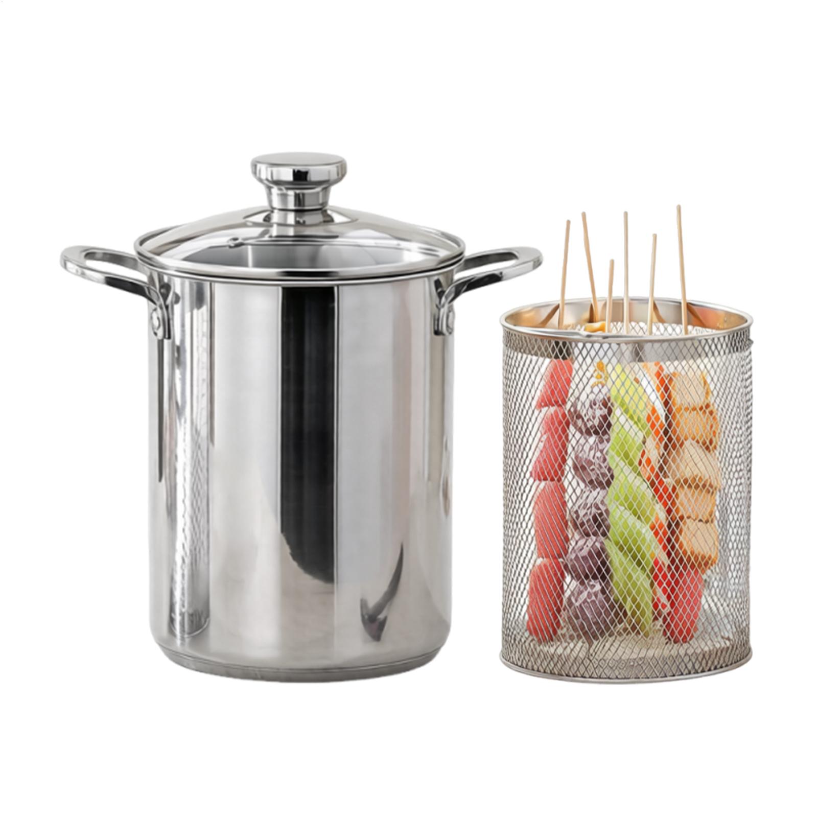 Meal Prep Pasta - Pastapotten met zeef 4L roestvrijstalen kookpan