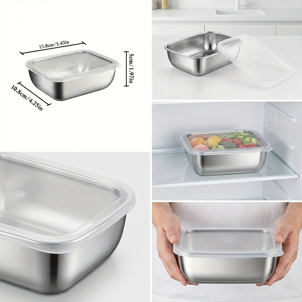5 stuks roestvrijstalen voedse - Meal Prep Chef recensie en prijs