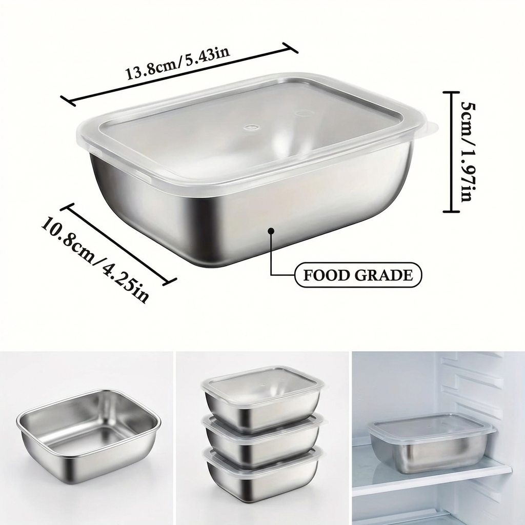 5 stuks roestvrijstalen voedse - Meal Prep Chef recensie en prijs