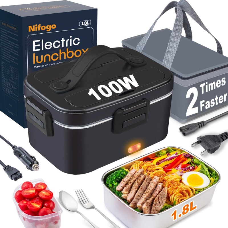 Elektrisch verwarmde lunchbox  - Stainless Bento Box recensie en prijs