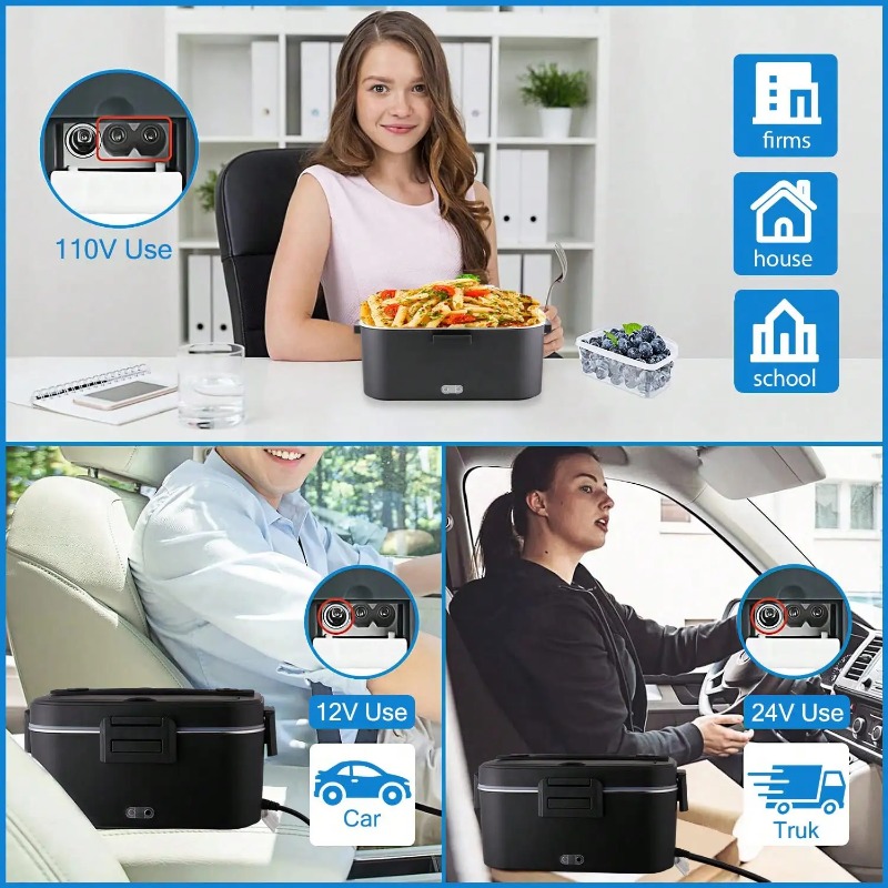 100W Elektrisch Verwarmde Lunc - Stainless Bento Box recensie en prijs
