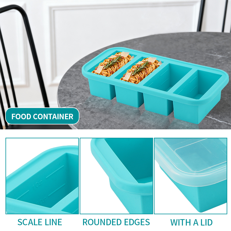 2 of 3-delige siliconen vriesb - Meal Prep Chef recensie en prijs
