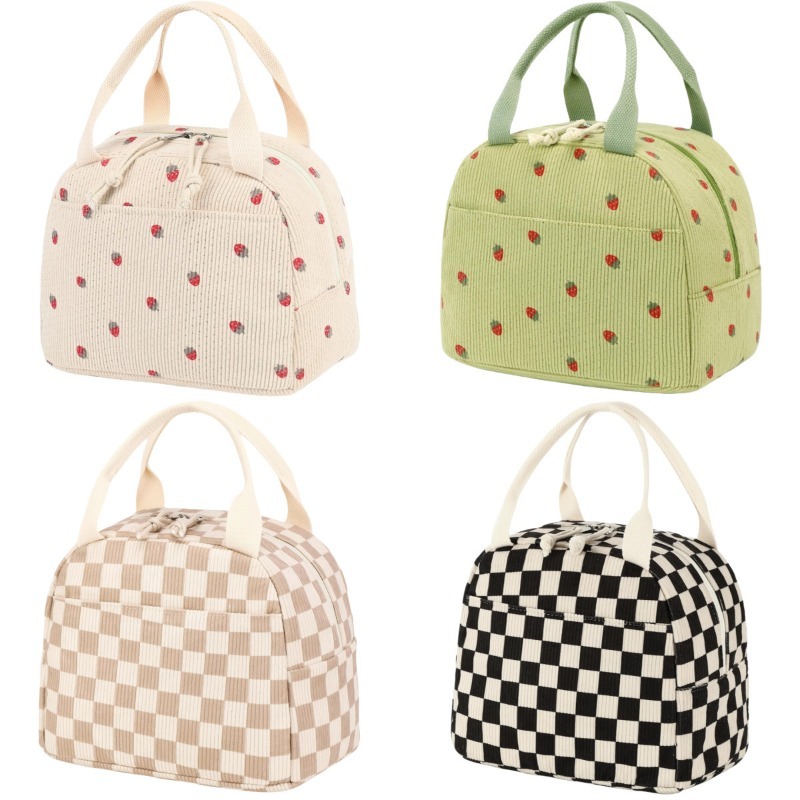 Leuke corduroy lunchtas voor d - Meal Prep Fit recensie en prijs