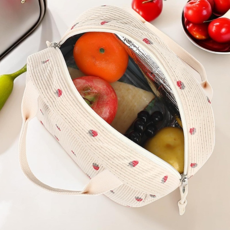 Leuke corduroy lunchtas voor d - Meal Prep Fit recensie en prijs
