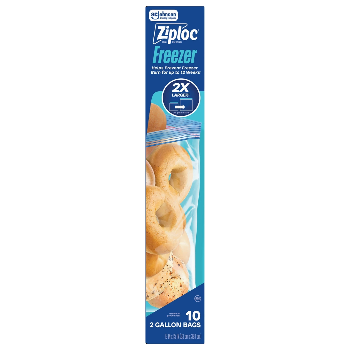 Ziploc 2-gallon diepvrieszakke - Meal Prep Ziploc recensie en prijs