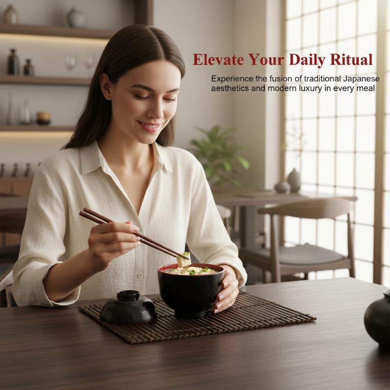 Tweekleurige miso soepkom met  - Meal Prep Soup recensie en prijs