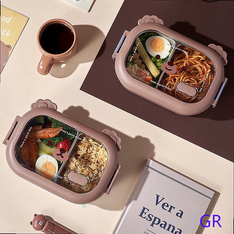 Schattige beer-vormige geisole - Stainless Bento Box recensie en prijs