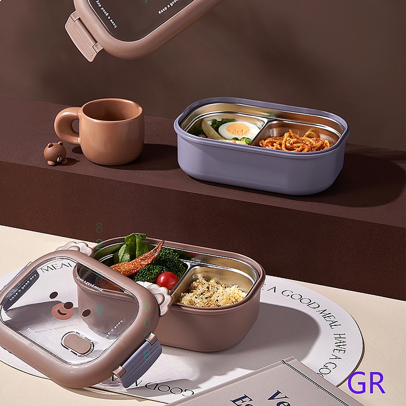 Schattige beer-vormige geisole - Stainless Bento Box recensie en prijs